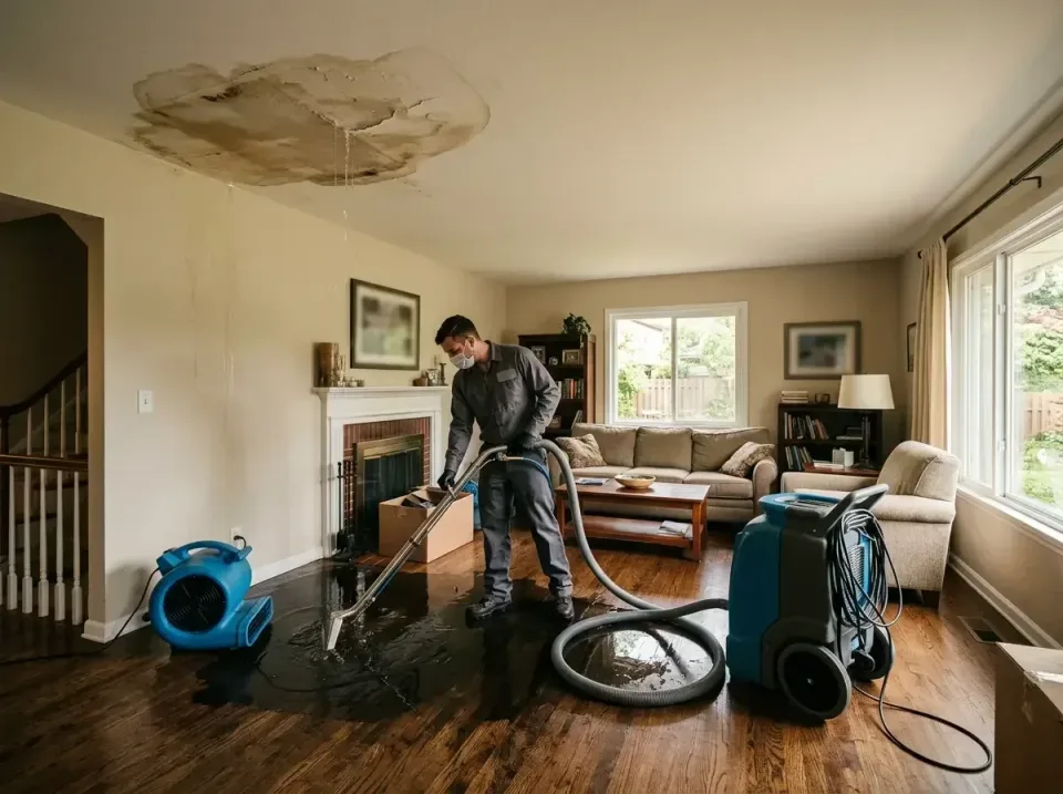 attic-pipe-burst-ceiling-drip-008 — frequently asked questions, Water Damage Restoration & Carpet Care in Holly Springs, NC